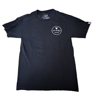Hawaiian Style ~ Mens Black Shaka Aloha Vibes Tshirt ~ size Small